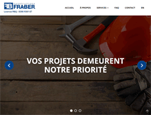 Tablet Screenshot of constructionsfraber.com
